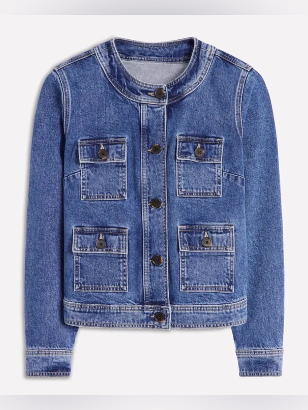 Boden Denim Lady Jacket Blue EUC size 20 22 2x Plus